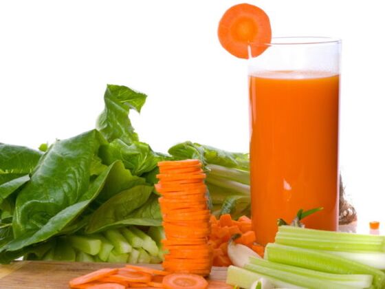 Newly squeezed juice from varicose veins